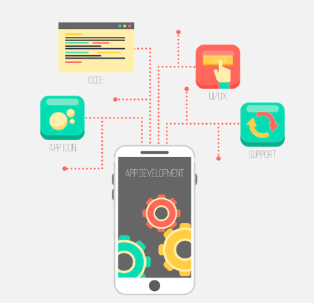 app development vector image